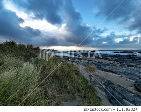 Dramatic clouds at Carrickfad by Portnoo at Narin Strand in County Donegal Ireland 111392024