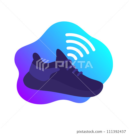 Smart shoe icon, trainers, running sneakers Smart shoe icon, trainers, running sneakers 111392437