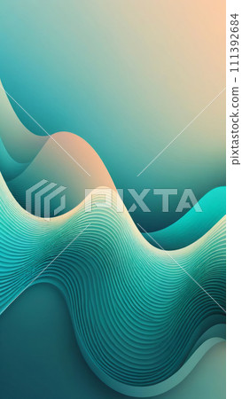 AI-generated content. Background from Waveform shapes and teal 111392684