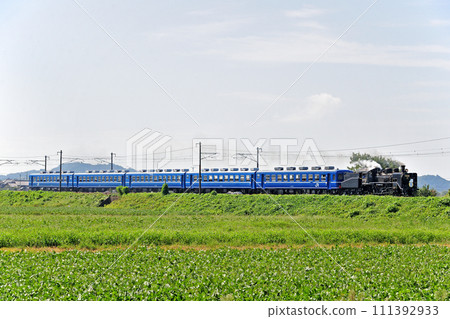 Hokuriku Main Line Kawage-Torahime JR West C56-160 (Umekoji) +12 series (Miyahara) SL Kita Biwako 111392933