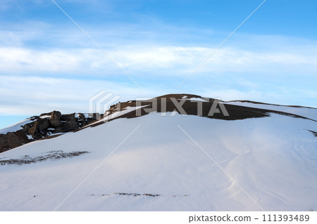 Early evening at Myvatn Geothermal Park area, Iceland 111393489