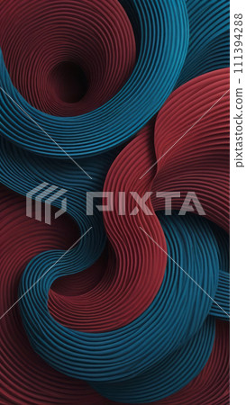 AI-generated content. Art for inspiration from Coiled shapes and maroon 111394288