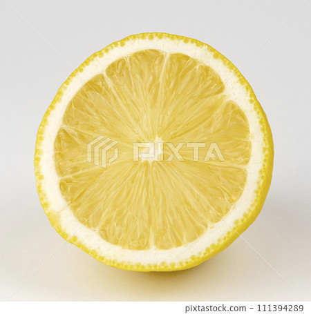 Lemon, a halved lemon with yellow flesh. The concept of citrus fruit. Lemon, a halved lemon with yellow flesh. The concept of citrus fruit. 111394289