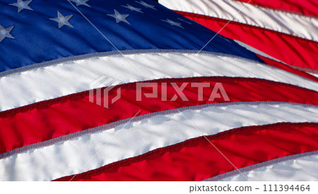 US Flag waves in the wind US Flag waves in the wind 111394464