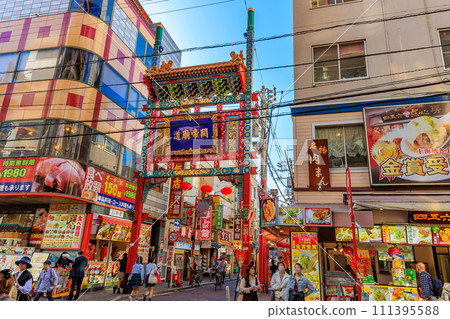 Kanagawa Prefecture, Yokohama City, Yokohama Chinatown (Tenagamon) 111395588