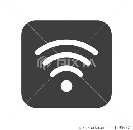 簡單的黑色 Wi-Fi 應用 111395637