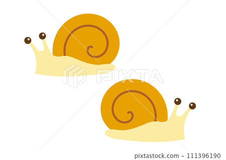Illustration of a simple snail 111396190