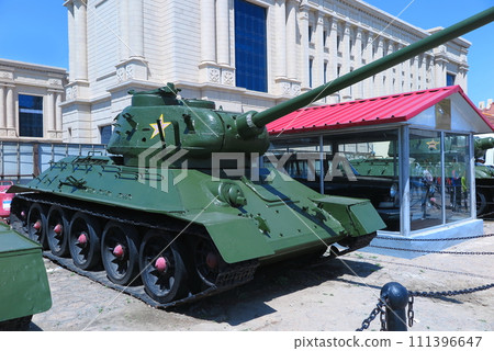 中國海軍博物館（青島）戶外展覽：T34坦克展示 111396647
