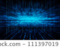 Dynamic Digital Data Stream - Abstract Computer Background 111397019