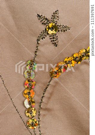 Fabric texture with spangles 111397691