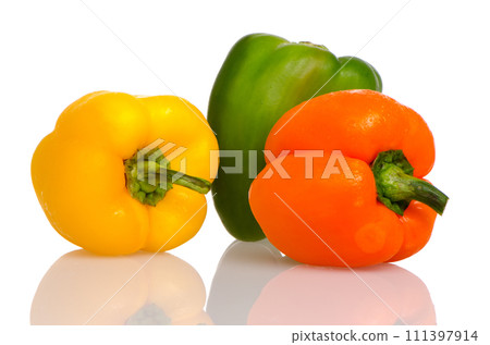 Three fresh peppers 111397914