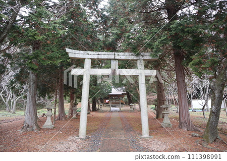 寧靜的山口木戶神社的早春 寧靜的山口木戶神社的早春 111398991