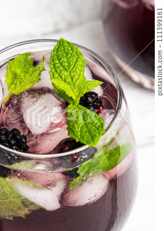 Fresh blackberry drink 111399161