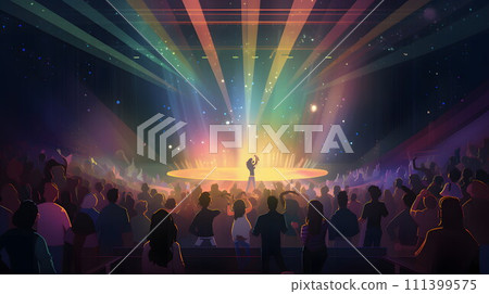 Fantastic concert of light and smoke No.038 AI-generated image 111399575