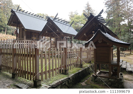 京都西部山口大神宮的靜謐景色 京都西部山口大神宮的靜謐景色 111399679