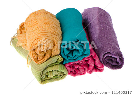 Colorful scarves 111400317