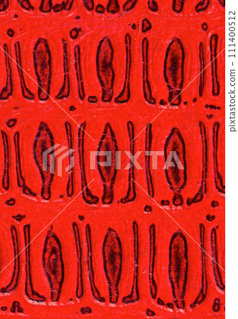 Red leather book cover detail 111400512