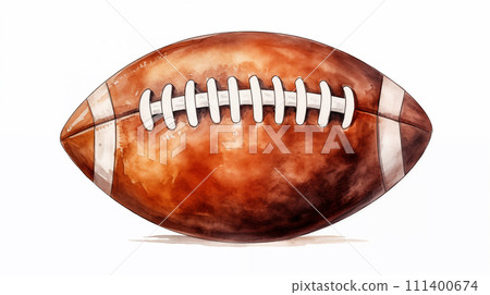 手绘卡通橄榄球插画 111400674