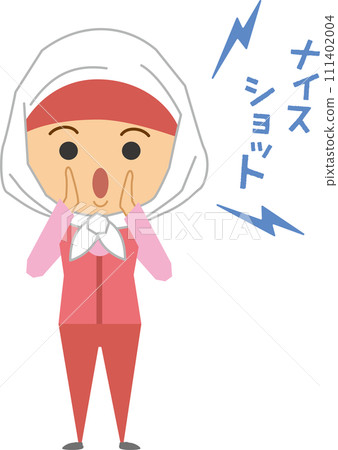 尖叫的球童的圖像插圖 尖叫的球童的圖像插圖 111402004