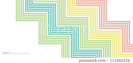 具有彩色幾何圖案的抽象背景。線條圖案。 111402258