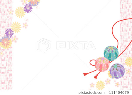 Temari and flowers spring image Temari and flowers spring image 111404079