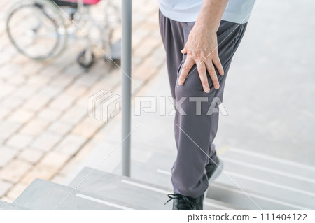 Elderly women who go up and down stairs for rehabilitation of joint pain and knee pain (locomo, frailty, sarcopenia, osteoporosis) 111404122