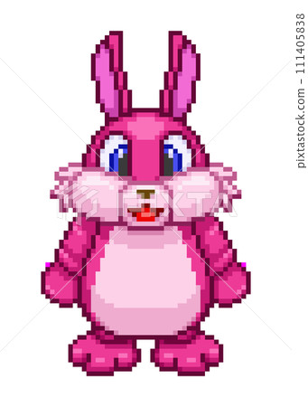 Rabbit costume pixel art 111405838