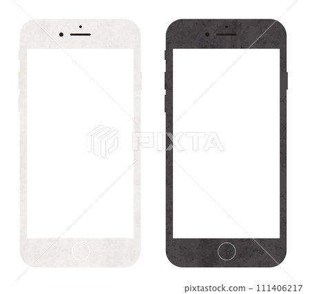 Smartphone, smartphone vector illustration, watercolor style illustration 111406217