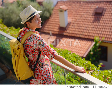 female summer travel to Antalya, Turkey 111406878