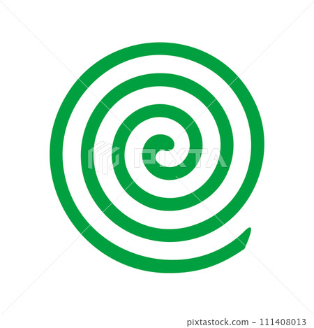 一個簡單的蚊香的插圖 111408013