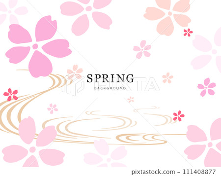 櫻花框架慶祝春天 111408877