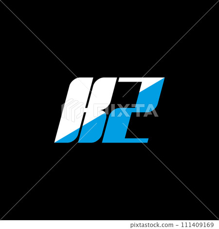 KZ letter logo design on black background. KZ creative initials letter logo concept. KZ icon design. KZ white and blue letter icon design on black background. K Z KZ letter logo design on black background. KZ creative initials letter logo concept. KZ icon design. KZ white and blue letter icon design on black background. K Z 111409169