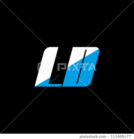 LB letter logo design on black background. LB creative initials letter logo concept. LB icon design. LB white and blue letter icon design on black background. L B LB letter logo design on black background. LB creative initials letter logo concept. LB icon design. LB white and blue letter icon design on black background. L B 111409177