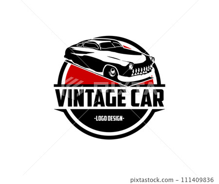 Vintage 1949 mercury coupe car vector design inspiration. Auto car logo design template. Classic vehicle symbol logotype. Classic car symbol silhouette. Vintage car simple line art logo. Vintage 1949 mercury coupe car vector design inspiration. Auto car logo design template. Classic vehicle symbol logotype. Classic car symbol silhouette. Vintage car simple line art logo. 111409836