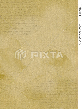 水彩風格舊紙 18 世紀字母拼貼垂直 111409896