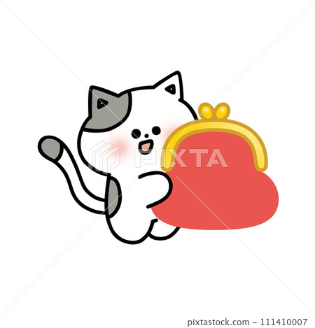cat with wallet 111410007