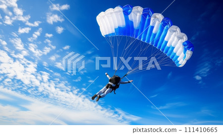 跳傘運動員跳傘 跳傘運動員跳傘 111410665