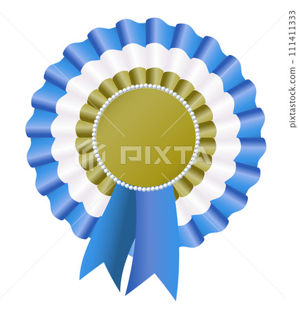 羅塞塔絲帶徽章插圖（藍色） 111411333