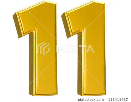 Number Gold 3D Render Number Gold 3D Render 111411927