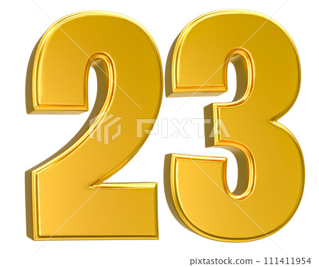 Number Gold 3D Render Number Gold 3D Render 111411954