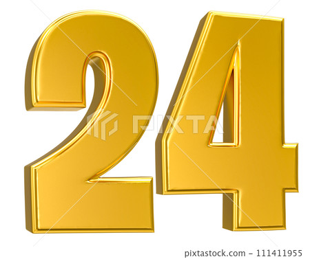 Number Gold 3D Render Number Gold 3D Render 111411955
