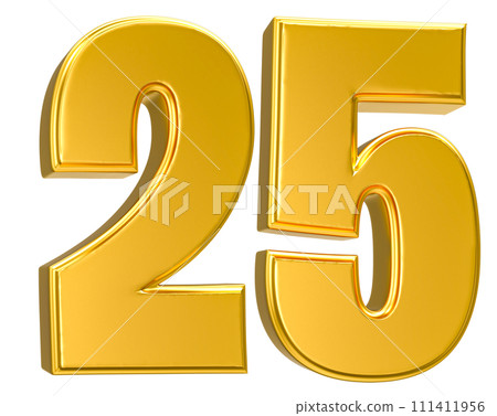 Number Gold 3D Render Number Gold 3D Render 111411956