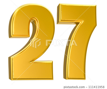 Number Gold 3D Render Number Gold 3D Render 111411958