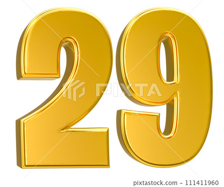 Number Gold 3D Render Number Gold 3D Render 111411960