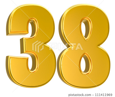 Number Gold 3D Render Number Gold 3D Render 111411969