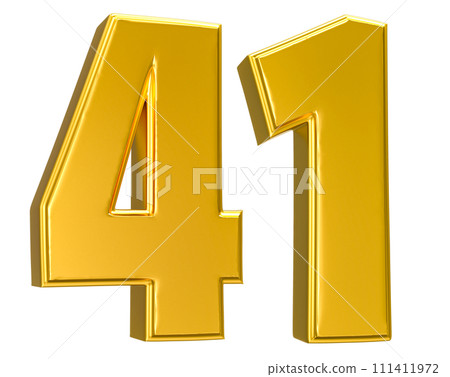 Number Gold 3D Render Number Gold 3D Render 111411972
