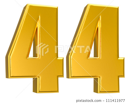 Number Gold 3D Render Number Gold 3D Render 111411977