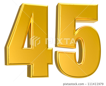 Number Gold 3D Render Number Gold 3D Render 111411979