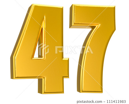 Number Gold 3D Render Number Gold 3D Render 111411983