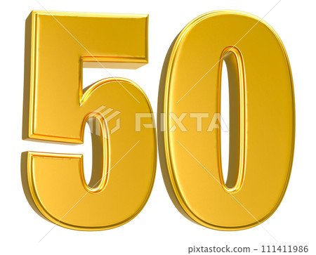 Number Gold 3D Render Number Gold 3D Render 111411986